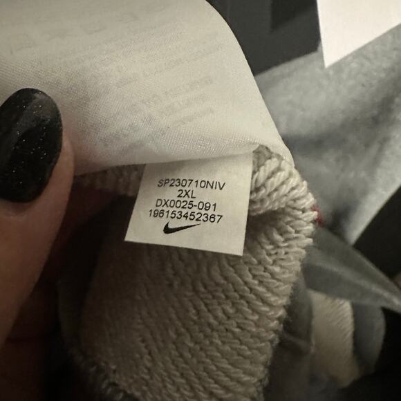 Nike Sportswear Trend Fleece Gray Athletic Pullover Crewneck NWT Size XXL Men's - Picture 13 of 16